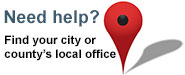 find your city or county's local office